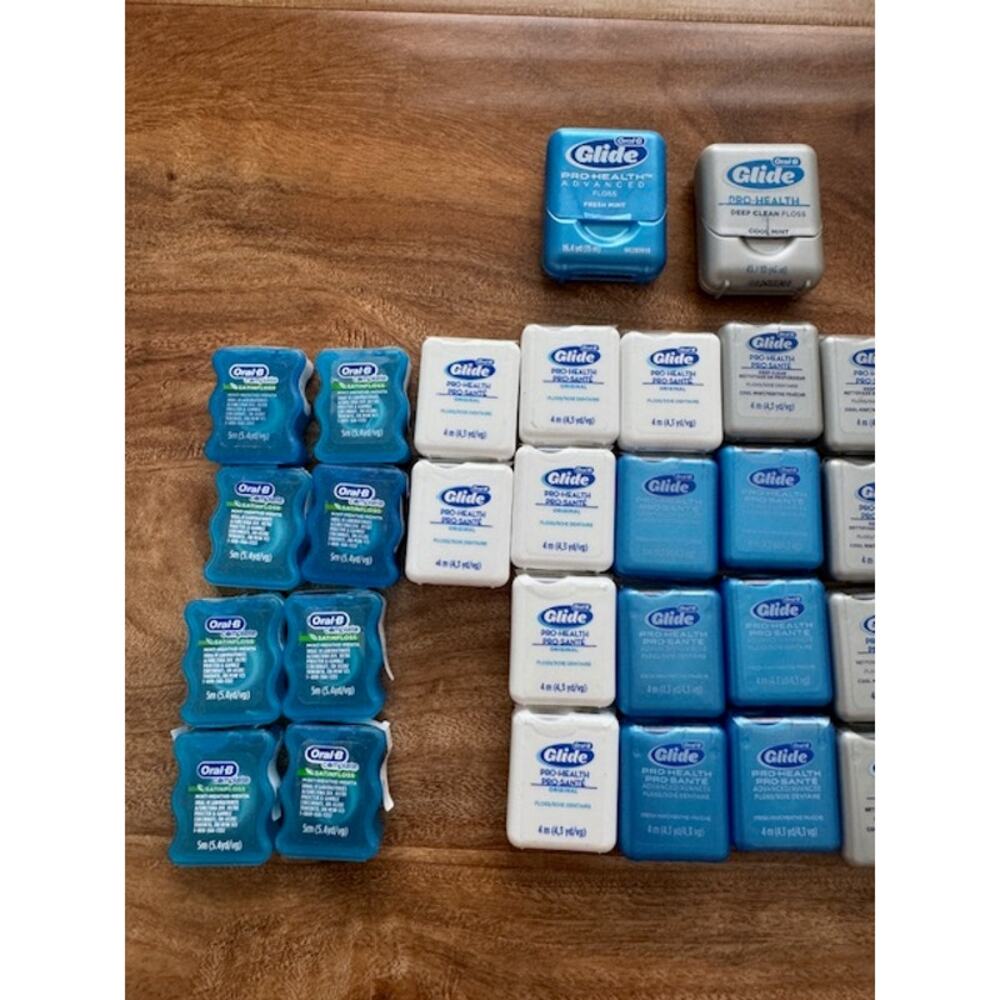 Oral-B Glide Original Formula Pro Health Floss DISCONTINUED RARE Lot of 44 - Picture 5 of 8